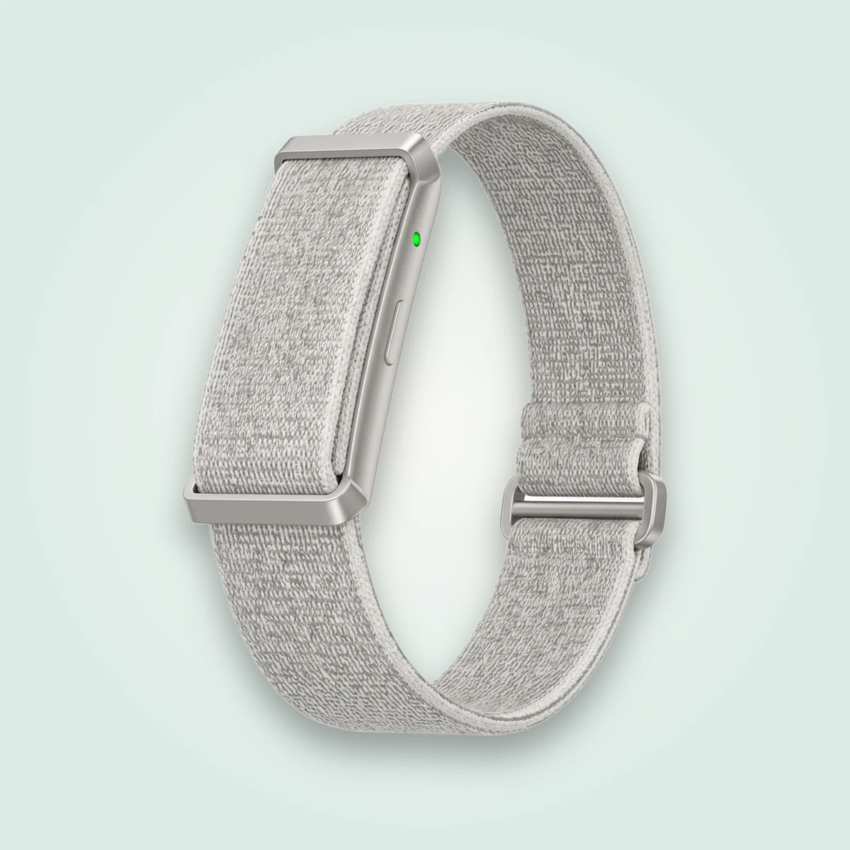 Vybe Band, silver, light woven strap