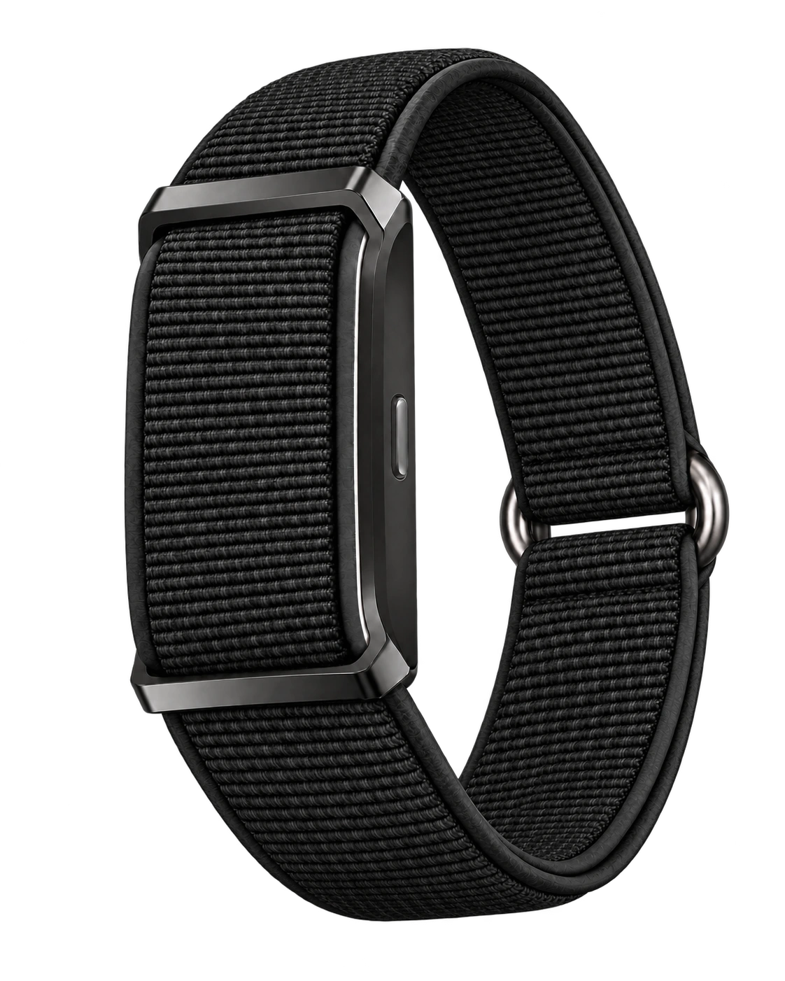 Concept image of the Black Vybeknitt band (preview; no color chosen); final product details are to be confirmed.